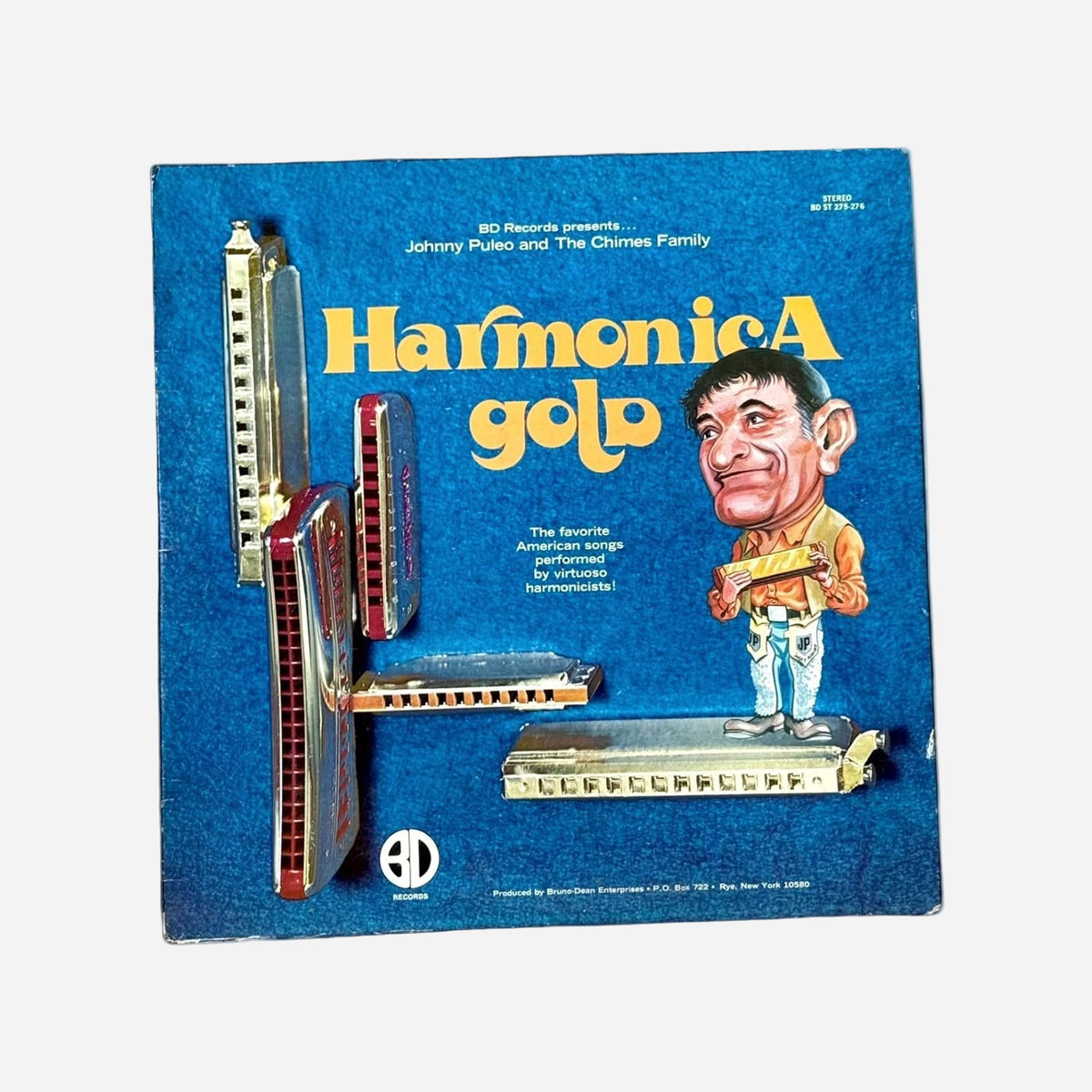 Harmonica Gold Vintage Record Vinyl Other